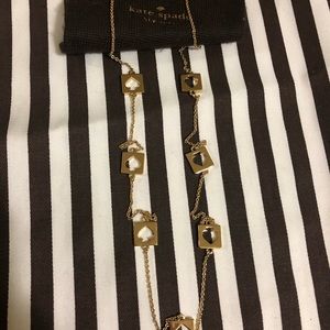 Gold Kate Spade Whole-punch Spade Necklace ♠️
